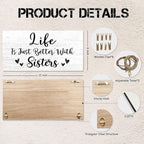 Sisters Gifts Picture Frame Photo Holder for Wall, Sister Gift from Sister, Best Sister Gift, Gifts for Sister from Brother Sister Gifts, Best Sister Ever Gifts Hanging Photo Display