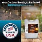 Firefly Kosher Odorless Paraffin Lamp Oil - Smokeless, Virtually Odorless, Long-Lasting - 5 Gallons