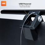 Beam Monitor Light Bar, LED Light Bard for Eye Caring, e-Reading, LED Desk Lamp with Auto-Dimming, Touch Control, No Screen Glare, Space Saving, Home Office Task Lamps (Black (Non-RGB))