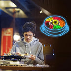LISIGNVE Bibimbap Neon Sign USB Korean Food Led Light Up Sign Korean Bibimbap Neon Light for Restaurant Kitchen Diner Room Business Wall Decor(16.5”*12.6”)