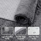 Living Room Area Rug 10x12: Shag Rug 10 X 12 Grey Large Plush Fluffy Soft Rug for Living Room Bedroom - Modern Indoor Shaggy Fuzzy Floor Carpet