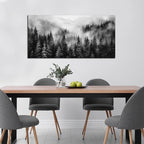 Black and White Canvas Wall Art for Office,Forest Wall Art for Bedroom Above Bed 24 x 48 Inch