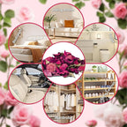 STRN Natural Dried Rose Flower Sachets (2-Pack), Potpourri Vase Filler Long-Lasting Fragrance Potpourri Bags for Closet, Drawer, Car & Home, Reusable Scented Sachet Gift Set