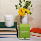 Literie NYC Inspired Scented Candle: Afternoon in Central Park - Grass & Bergamot Scent, 9oz, 50 Hour Burn, Vegan Soy & Coconut Blend Candle for Home Decor, Gift for Women & Men