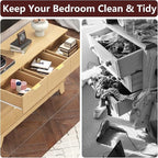 Fluted Dresser for Bedroom,7 Drawer Dresser for Closet,Storage Cabinet and Chest of Drawers with Gold Handle,TV Stand,Storage Organizer for Living Room,Hallway,Entryway,White