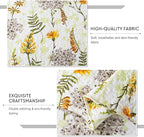 Travan 3-Piece Quilt Set Quilted Bedspread Lightweight Reversible Coverlet Set Floral Printed Oversized Quilted Bedding Set with Shams for All Season, Yellow Flower, Queen Size