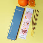 Folkulture Incense Sticks | Set of 6 (120 Organic Insence-Sticks) for Positive Aura with 45 Mins Burn Time | Non Toxic Coconut Mango, Aqua, Green Tea, Rose Geranium, Orange Blossom Inscents-Sticks