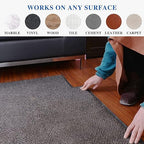 ADHES Double Sided Carpet Tape, Removable and Residue-Free Rug Gripper Rug Tape for Hardwood Floors, Clear Multipurpose Mounting Tape for Area Rugs and Anti-Slip Grips, 2 Inch x 10 Yards,4 Roll