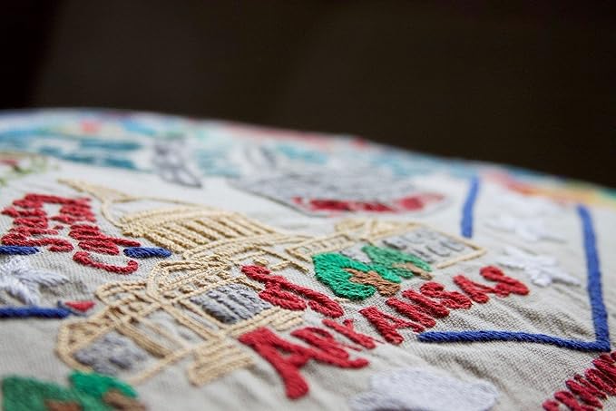 Catstudio Little Rock Embroidered Decorative Throw Pillow