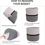 Cotton Rope Plant Basket Modern Woven Basket for 10" Flower Pot Floor Indoor Planters,Storage Organizer Toys Rustic Home Decor,Beige 11"x 11"