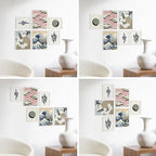 HAUS AND HUES Three 8x10, Three 11x14 - Framed White