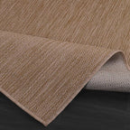 CAMILSON Outdoor Rug 6x9 Modern Area Rugs for Indoor and Outdoor Patios and Porches - Waterproof, Washable, Non-Shedding, Easy-to-Clean Outside Carpet (6 x 9, Solid - Jute)