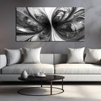 Large Abstract Canvas Wall Art Living Room Black Art Wall Decor for Office Teenage Boy Room Decor 29 x 59 Inch