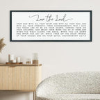 LuZhiQiang Love The Lord Your God With All Your Heart Wall Decor Art 40"×15" Deuteronomy 6:5-7, 9 Scripture Sign Bible Verse Large Wood Framed Wall Hanging (Black)