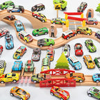 SevenQ Toy Cars Party Favors for Kids, 72Pcs Pull Back Cars Playsets with Storage Box, Mini Toys Race Cars for Kids Goodie Bags Toddler Toys Bulk Prizes Rewards