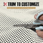 Non Slip Rug Pad Rug Gripper for Hardwood Floors, 5x7Ft Anti Skid Mat for Under Area Rugs, Thick Cushioned Carpet Pad for Floor Protection