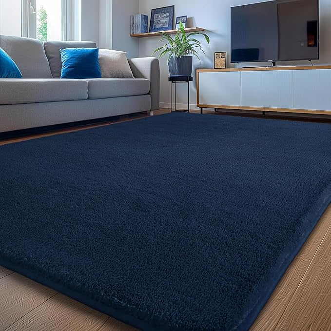 Sour Lemon 6x9 Area Rugs for Living Room, Soft Large Area Rug Fluffy Rugs for Bedroom，Machine Washable Area Rug Non Slip Carpet Rug for Living Room Playroom Kids Room Home Decor