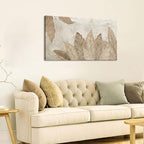 Minimalist & Modern Art for Bedroom Decor Framed Abstract Artwork for Walls Neutral & Contemporary Beige Wall art - Artwork for Living Room and Boho Style Large Abstract Wall Art 20×40IN