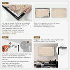 SIGNWIN 30"x60" Extra Large Framed Wall Art Vintage Botanical Sketch with Detailed Floral Pattern, Classic Nature Illustration for Home Living Room Bedroom Decor (Frame Assembly Required)