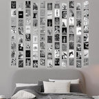 Y2K BOO Modern & Classic Black & White Aesthetic Wall Collage Kit – 100 Glamorous Party Photos, 4"x6" for Teen Girls Dorm Room Decor, Bold & Sparkling Moments, Ideal Gift for Birthday & Graduation