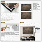 SIGNWIN 46"x72" Extra Large Framed Wall Art Neutral Cloudy Abstract Illustration, Soft Atmospheric Design for Home Living Room Bedroom Decor (Frame Assembly Required)