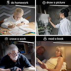 LED Desk Lamp with Clamp, Eye-Protection Clip on Desk Lamp, 5 Modes 10 Brightness Adjustment, 360°Flexible Gooseneck Lamp for Home Office, Lamps with USB Adapter，Black