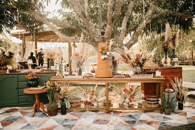 Natural Dried Pampas Grass Decor, 110 PCS Pampas Grass Contains White Bunny Tails Dried Flowers, Artificial Flowers for Bathroom Decor, Bathroom Wall Decor, Office Decor and Baby Shower Decorations