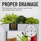 𝐑𝐚𝐢𝐬𝐞𝐝 𝐆𝐚𝐫𝐝𝐞𝐧 𝐁𝐞𝐝 𝐎𝐮𝐭𝐝𝐨𝐨𝐫 Elevate Herb Garden Planter Box Outdoor Raised Planter Box with Legs On Wheels for Vegetables Flower Tomato Patio Backyard