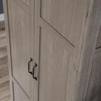 Sauder Select Storage Cabinet, Pantry Cabinet Kitchen Storage with Adjustable Shelves, Bathroom Storage Cabinet, in Silver Sycamore