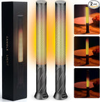 LED Candle Light, Cordless Table Lamps, Bedside Lamps w/2 Modes, Rechargeable Candlestick, Modern Table Lamp w/2600 mAh Battery, Small Table lamp, nightstand lamp, Bedroom lamp