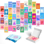 Y2K BOO Preppy Wall Collage Kit - 50 Trendy Aesthetic Photos for Dreamy Spaces, Perfect Room Decor for Teens, 4"x6" Stylish Wall Art for College Dorms