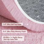 5x7 Ft Pink Rugs for Bedroom Girls, Shag Fluffy Area Rug for Living Room, Ultra Soft Furry Rug Indoor Carpet for Kids Room Nursery Home Decor