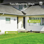 Philips 2 Packs Solar Spot Lights Outdoor Waterproof, 28 LED 7500K Solar Powered Landscape Pathway Lights, Dusk to Dawn Solar Spotlights for Garden, Yard, Lawn, Walkway, Driveway