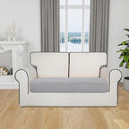 Easy-Going Sectional Couch Covers for Dogs L Shape Sofa Cover Reversible Sofa Slipcover Chaise Lounge Cover Furniture Protector Cover for Pets Dog Cat (30 x 50 inches, Light Gray/Ivory)