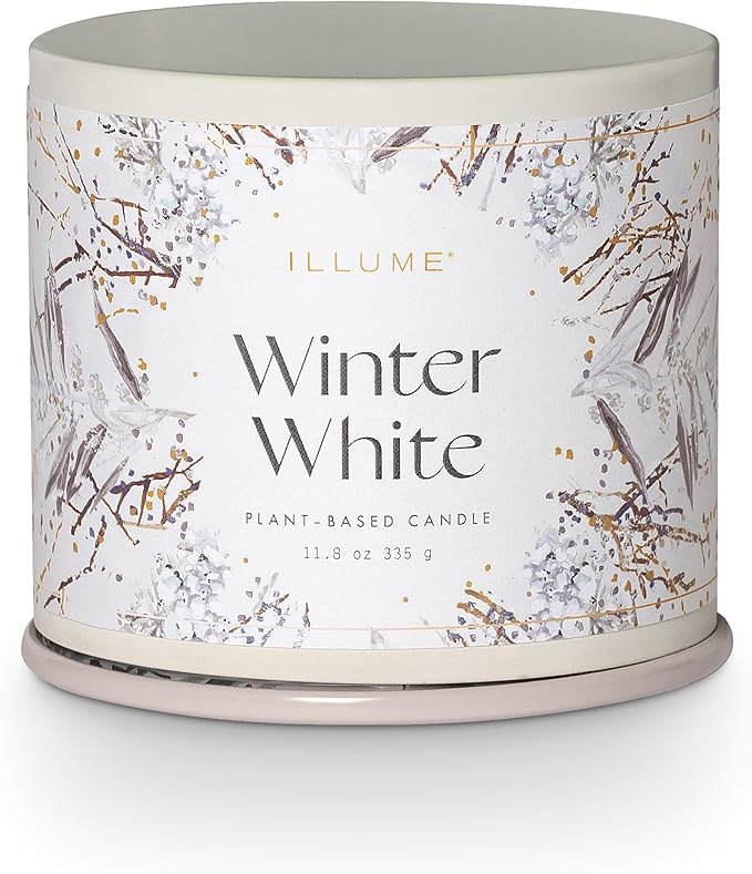ILLUME Vanity Tin Candle, Winter White, Signature 11.8 oz.