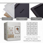 Sheffield Home 9 Piece Gallery Wall Frame Set, 11x14 Inch, Dark Oak