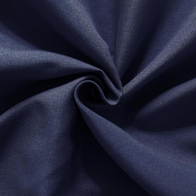 Bed Skirt Full Size Ruffled Bed Skirts with Split Corners, 14 Inch Drop Dust Ruffle Bed Skirt with Platform,Blue