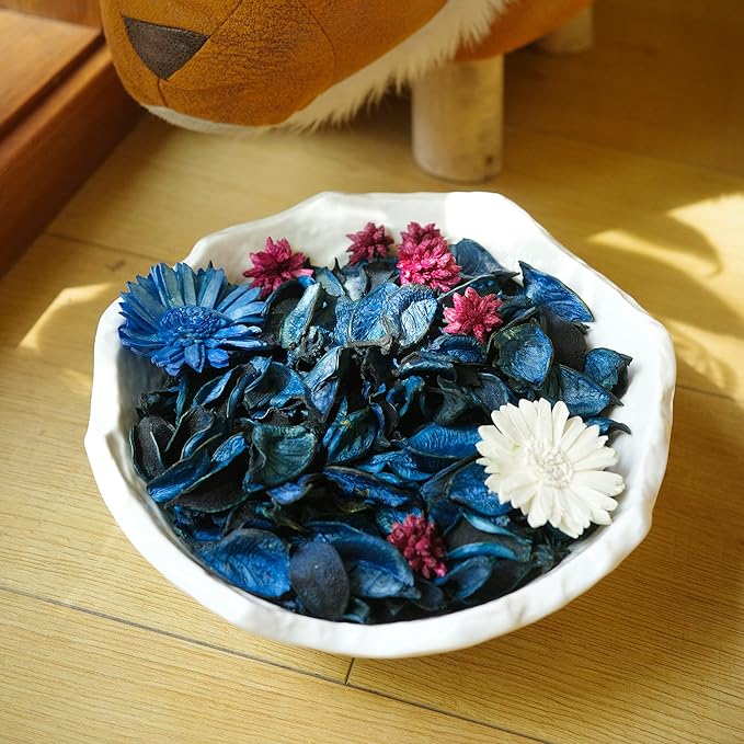 Potpourri Bags, Ocean Scented Potpourri Bowl Filler, Dried Flower, Home Fragrance Sachet,Beach Vase Decor (Blue Ocean)-Mini