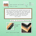 LuZhiQiang For I am Persuaded Wall Decor Art 40"×15" Romans 8:38-39 Sign Bible Verse Scripture Christian Large Wood Framed Wall Hanging (Wood)