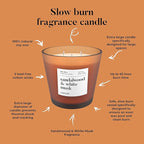 Hidden Label Large Scented Candle, Sandalwood & White Musk, 30oz 3 Wick Huge Candle, Huge Slow Burn Natural Soy Candles for Home Scented