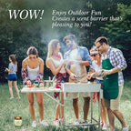 Auelife Lemongrass Scented Candle | 3-Wick Jar Candle - 12oz Natural Soy Wax - Citronella Scent for Indoor Outdoor Use, Long Lasting Aromatherapy Gifts for Fathers Day, Summer, 50+ Hour Burn