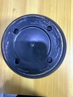 Plastic-Plant-Flower-Planters-16 Inch with Drainage Hole & Saucer, 3 Packs Lightweight Small Resin Flower Pot Indoor Outdoor, Retro Antique Imitation Decorative Garden Containers Sets for Houseplants