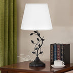 Kakanuo USB Touch Table Lamp Bedside Lamp with USB C Charging Ports for Living Room, White 3 Way Dimmable Traditional Nightstand Lamp Retro Table Lamp for Bedroom and Office (LED Bulb Included)