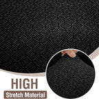HDCAXKJ Sectional Couch Cover L Shape Stretch Sofa Covers Washable Jacquard Corner Couch Slipcover Non Slip Sectional Slip Cover U Shaped Furniture Protector for Pets Dogs (Black, Large)