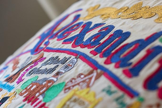 Catstudio Alexandria Embroidered Decorative Throw Pillow