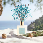 COCORRÍNA Reed Diffuser - Ocean Mist 6.7 Fl.oz Reed Diffuser Set with Sticks & Preserved Baby's Breath, Reed Diffuser for Home Bathroom Shelf Decor