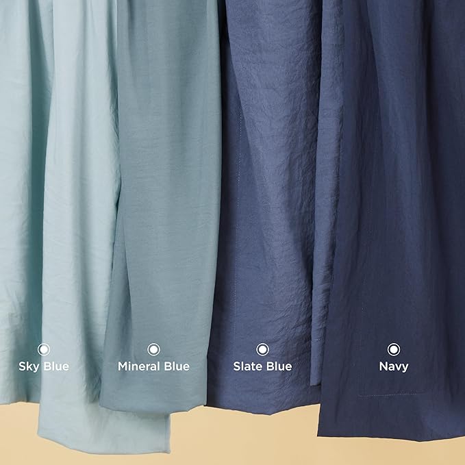 Bedsure Slate Blue Duvet Cover King Size - 3 Pieces Prewashed Cotton-Like Extra Soft Bedding Set, Includes 1 Duvet Cover 104x90 Inches with Zipper Closure & 2 Pillow Shams, Comforter Not Included