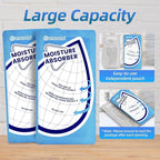 25 Gram Moisture Absorbers, 30 Packs Dehumidifier Bags for Bathrooms, Basements, Rvs, Paper Packing Premium White Granule Humidity Packets Perfect for Closet