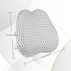 Lumbar Support Pillow for Office Chair,Memory Foam Back Lumbar Support Pillow,Relieve Back Pain,3D Breathable Fabric&Shoulder Strap Fixation,Back Support for Office Chair/Wheelchair/Car(Gray)