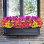 20 Bundles Artificial Flowers for Outdoors,No Fade Fake Silk Flowers with Plastic Plants,Faux Realistic Flowers uv resistantfor for Patio Window Box Porch Garden Wedding Farmhouse Decor(Mixed Color)